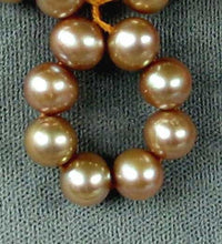 Load image into Gallery viewer, 8 Glamorous Golden Champagne 7.5x7mm FW Pearls 004482 - PremiumBead Primary Image 1
