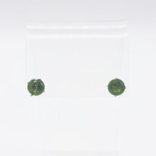 Load image into Gallery viewer, August 7mm Lab Peridot & Sterling Silver Stud Earrings 9780A - PremiumBead Alternate Image 5