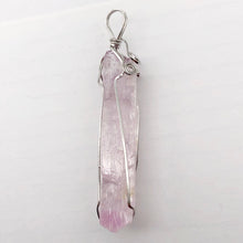 Load image into Gallery viewer, Kunzite Wire-Wrap Pink Crystal Pendant |2 5/8 inch long |