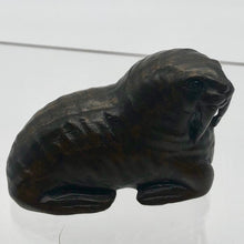 Load image into Gallery viewer, Old Walrus of the Sea Teak Ojime/Netsuke Bead | 2&quot;x7/8&quot;x1 1/2&quot; | Dark Brown - PremiumBead Alternate Image 3
