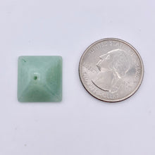 Load image into Gallery viewer, Shine 2 Hand Carved Aventurine Pyramid Beads, 17x17x11mm, Green 9289AV | 17x17x11mm | Green - PremiumBead Alternate Image 5