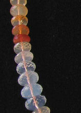 Load image into Gallery viewer, 157.35cts Untreated Graduated Mexican Fire Opal 17" Roundel Bead Strand 10232A - PremiumBead Alternate Image 2