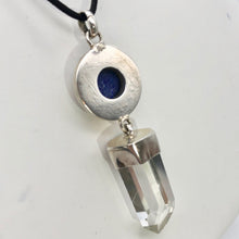 Load image into Gallery viewer, Natural Quartz Crystal & Genuine, Untreated Lapis Pendant 002593 - PremiumBead Alternate Image 9