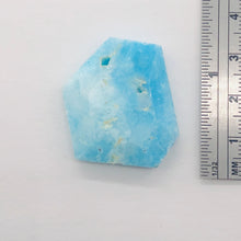 Load image into Gallery viewer, 55cts Natural Hemimorphite Druzy Pendant Bead | 30x25x8mm | Blue | 1 Bead |