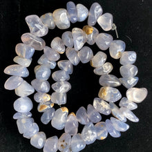 Load image into Gallery viewer, Oregon Holly Blue Chalcedony Agate 74 Gram Nugget| 10X10X8 15X10X8 |Blue 60 Bead