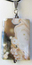Load image into Gallery viewer, Natural Druzy Ocean Jasper & Sterling Silver Pendant 503533AX - PremiumBead Alternate Image 2