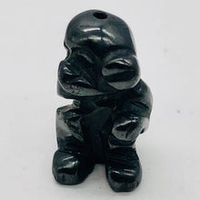 Load image into Gallery viewer, Swingin 2 Carved Hematite Monkey Beads | 20.5x12x11mm | Silver black
