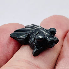 Load image into Gallery viewer, Wondrous 2 Carved Hematite Gold Fish Beads