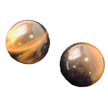 Load image into Gallery viewer, Tigereye Round | 20mm | Bronze/Black | 2 Spheres |