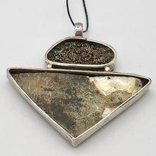 Load image into Gallery viewer, Mother of Pearl & Abalone Shell sterling silver Pendant - Glamorous! 504754 - PremiumBead Alternate Image 2