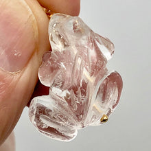 Load image into Gallery viewer, Quartz Frog Pendant Necklace | Semi Precious Stone Jewelry | 14k Pendant