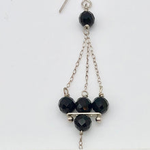 Load image into Gallery viewer, Shoulder Duster Faceted Black Onyx Onyx Earrings 310127A - PremiumBead Alternate Image 2