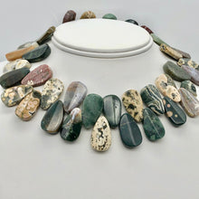 Load image into Gallery viewer, Hot 3 Ocean Jasper Ridged Teardrop Beads 004591 - PremiumBead Alternate Image 5