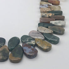 Load image into Gallery viewer, Hot 3 Ocean Jasper Ridged Teardrop Beads 004591 - PremiumBead Alternate Image 2