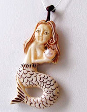 Load image into Gallery viewer, Splash Carved Mermaid W/ Pearl Centerpiece Bead 10072 - PremiumBead Alternate Image 2
