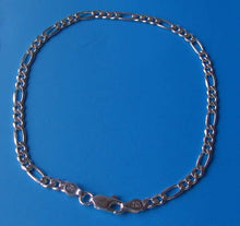 Load image into Gallery viewer, Italian 9.5" Medium Figaro (5.7 Grams) Solid Sterling Silver Bracelet 10057 - PremiumBead Alternate Image 2