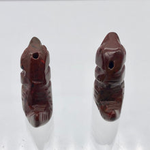 Load image into Gallery viewer, T-Rex Dinosaur 2 Brecciated Jasper Tyrannosaurus Rex Beads | 21x18.5x8mm | Red - PremiumBead Alternate Image 9
