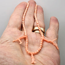 Load image into Gallery viewer, AAA Natural Salmon Coral Bead Strand 102600