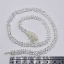 Load image into Gallery viewer, Quartz Polished Roundel Bead 12" Strand | 5x3 to 5x2mm | Clear | 105 Beads |
