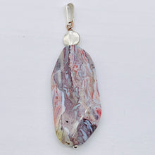Load image into Gallery viewer, Ocean Jasper Sterling Silver Long | 2 3/4" Long | Purple/White | 1 Pendant |