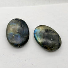 Load image into Gallery viewer, Flashy Labradorite Palm Stone | 27x21x8-30x22x8mm, | Oval | 2/parcel | - PremiumBead Alternate Image 4