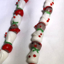 Load image into Gallery viewer, Hand Made Glass Lampwork Bead Strand of Snowmen 107362 - PremiumBead Alternate Image 2