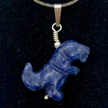 Load image into Gallery viewer, Purple Dinosaur Sodalite Tyrannosaurus Rex Silver Pendant | 1.5" Long | Purple | - PremiumBead Alternate Image 2