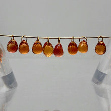 Load image into Gallery viewer, Natural .56cts Padparadcha Sapphire 18K Briolette Bead Pendant | 4x3mm | 1 |