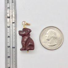 Load image into Gallery viewer, Faithful Brecciated Jasper Hand Carved Dog and 14k Gold Filled Pendant 509261BJG - PremiumBead Alternate Image 4
