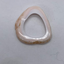 Load image into Gallery viewer, 1 Pink Conch Shell 37x36mm to 45x43mm Picture Frame Bead 9831