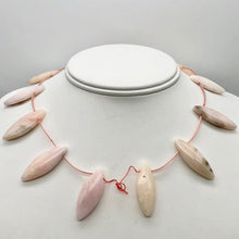Load image into Gallery viewer, Pink Peruvian Opal Marquis Briolette 13 Bead Strand 10815B - PremiumBead Primary Image 1