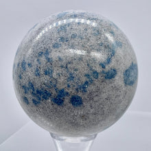 Load image into Gallery viewer, K2 Stone Meditation Scrying Sphere | 3" | White Blue | 1 Display Sphere|