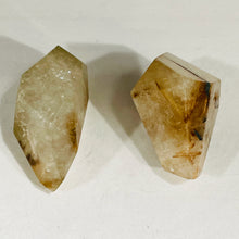 Load image into Gallery viewer, 2 Large Rutilated Quartz Centerpiece Beads 10574G