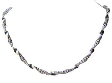 Load image into Gallery viewer, Festive! 20" Silver Bead Herringbone Twist Chain 10027C