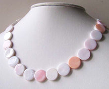 Load image into Gallery viewer, Rare Pink Conch Shell 14mm Coin Bead Strand 109828 - PremiumBead Alternate Image 2
