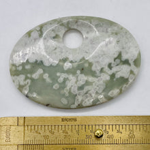 Load image into Gallery viewer, Harmony Stone Oval Centerpiece Bead - Snowy Forests | 63x45x8mm | 1 Bead |