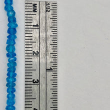 Load image into Gallery viewer, Neon Blue Apatite Faceted Roundel Bead Strand 109904