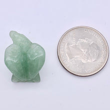 Load image into Gallery viewer, Hand Carved Aventurine Soaring Eagle Figurine | 21x16x14mm | Green - PremiumBead Alternate Image 2