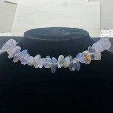 Load image into Gallery viewer, Oregon Holly Blue Chalcedony Agate 87 Grams Nugget Strand| 13x7 16x11 | 58 Bead|