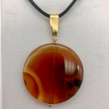 Load image into Gallery viewer, Made in USA Orange-Red Carnelian 14Kgf Pendant 505677C - PremiumBead Alternate Image 5