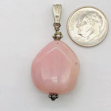 Load image into Gallery viewer, Peruvian Opal Sterling Silver Drop Pendant | 1 1/2" Long | Pink | 1 Pendant |