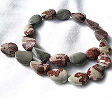 Load image into Gallery viewer, 4 Red Flower Apache Jasper Twist Oval Focal Beads 8900 - PremiumBead Alternate Image 2