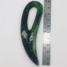 Load image into Gallery viewer, Ruby Zoisite Gemstone Comma Pendant | 94x28x6mm | Green/Red | 1 Pendant |