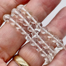 Load image into Gallery viewer, Quartz Crystal Polished Round Beads | 6mm | Clear | 65 Bead 16" Strand |