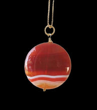 Load image into Gallery viewer, Made in USA Orange-Red Carnelian 14Kgf Pendant 505677K
