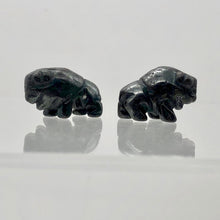 Load image into Gallery viewer, Stability Hematite Bison / Buffalo Figurine Worry Stone | 21x14x8mm | Silver Black