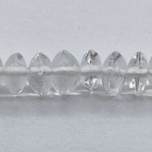 Load image into Gallery viewer, Quartz Polished Roundel Bead 12" Strand | 5x3 to 5x2mm | Clear | 105 Beads |