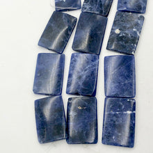 Load image into Gallery viewer, Natural Sodalite Pendant Beads | 38x25mm | Blue | Rectangle | 2 beads | - PremiumBead Alternate Image 8