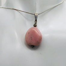 Load image into Gallery viewer, Peruvian Opal Sterling Silver Drop Pendant | 1 1/2" Long | Pink | 1 Pendant |