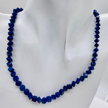 Load image into Gallery viewer, Exclusive Lapis Diagonal Drill Cube Bead Strand 108883